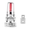 2PCS Silver Latch Catch Adjustable Toggle Clamp Durable Hasp Latch