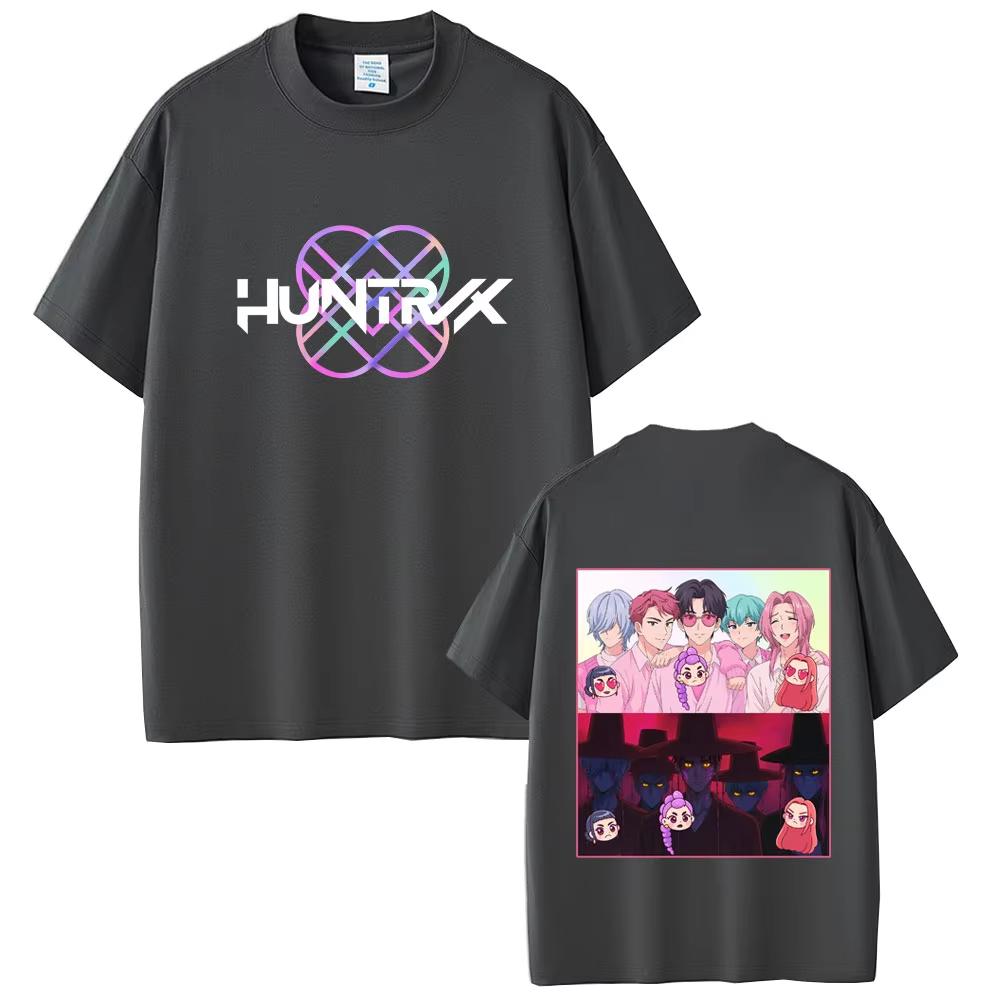 KPop Demon Hunters T-shirts Saja Boys Tee Shirt Rumi Mira Zoey T-shirt Men Women Cotton Casual Cartoon Short Sleeve T Shirt Tops