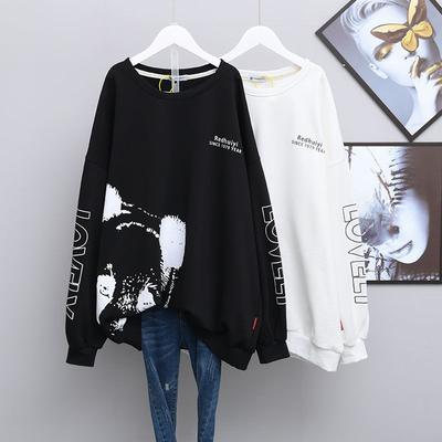 Sweatshirt for Women Cotton Loose Oversized Long Sleeve T-Shirt Comfortable Round Neck Casual Pullover Top Sweatshirt