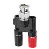 Bnc Male Plug To Two  4Mm Banana Binding Coaxial Adapter Connector Bnc