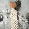 Beech Wood Door Cabinets Handle Drawer Pull Knob Handmade Cotton Rope 19cm