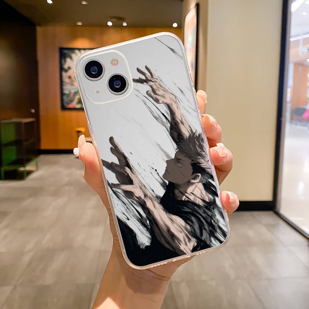 Anime main characters-Yuji Itadori Phone Case For iPhone17,16,15,14,13,12,11 ,Pro Max,16/15/14 Plus Transparent Cover