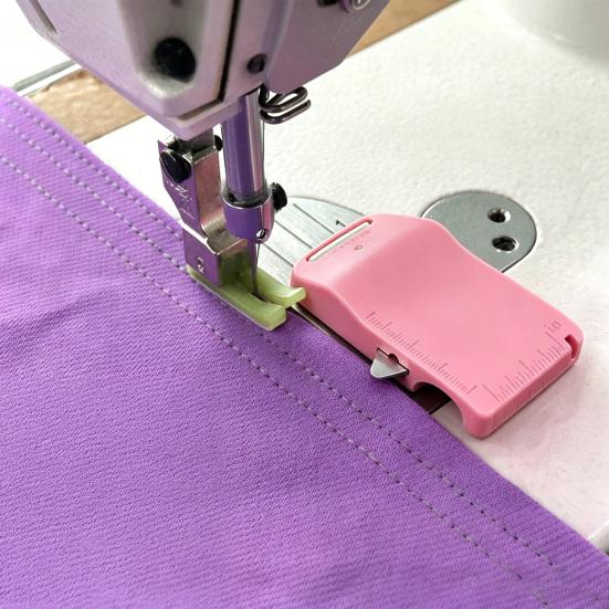 2Pcs Magnetic Seam Guide with Scale Multi-Functional Hemmer Guide Sewing Tool Universal Sewing Machine Attachments Accessories