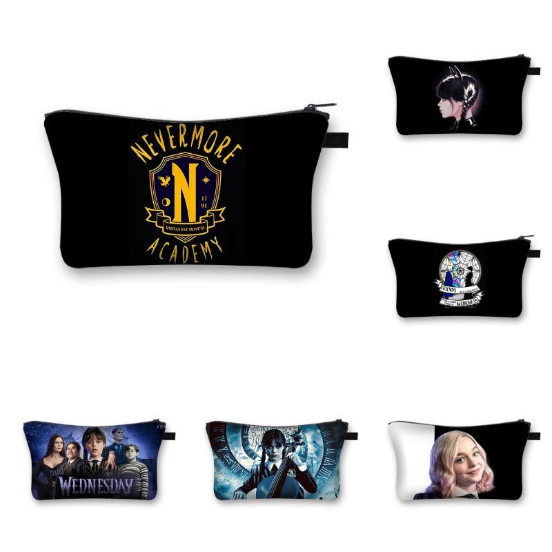 Wednesday Addams Waterproof Cosmetic Makeup Bag | Pencil Pouch | School Supplies
