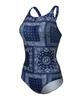 Laelliseupocheu [Qsla201 Nvy] Paisley X Speedback Swimsuit Navy