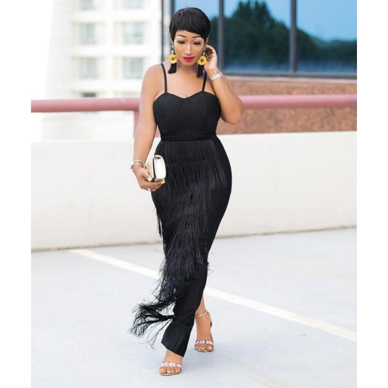 Spring and Summer Loose Hip Tassel Dresses Plus Size Women's Dress