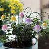 Beautifully Crafted Flower 9Pieces Quality Resin Orchids Garden Stakes Decorations for Indoor Outdoor Decoration