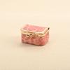 Mini PU Leather Kiss Lock Jewelry Box Leopard Pattern Portable Earphone Storage Case Coin Purse Ring Necklace Travel Organizer for Women
