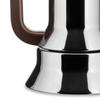 [Officially Imported] ALESSI 9090/3 Espresso Coffee Maker, 3-Cup Capacity (Induction Compatible)