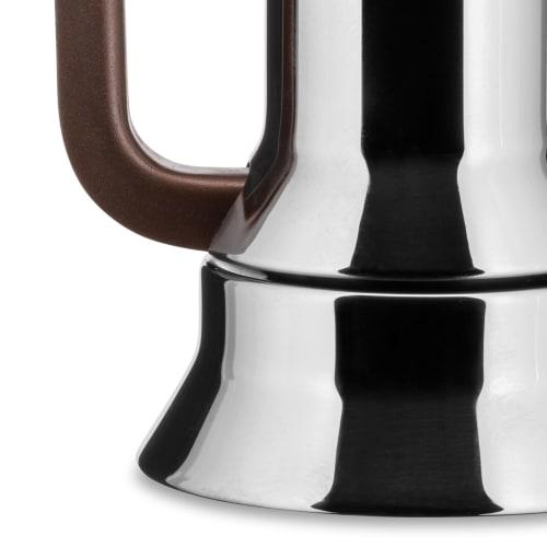 [Officially Imported] ALESSI 9090/3 Espresso Coffee Maker, 3-Cup Capacity (Induction Compatible)