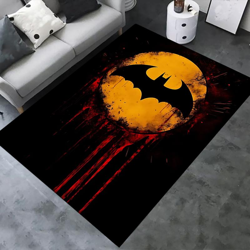 Batman,Grunge Office Carpet Chair Mats, Home Decor Dormitory Floor Protector With Anti-Skid Backing, Large Area Coverage, Christmas Decorati