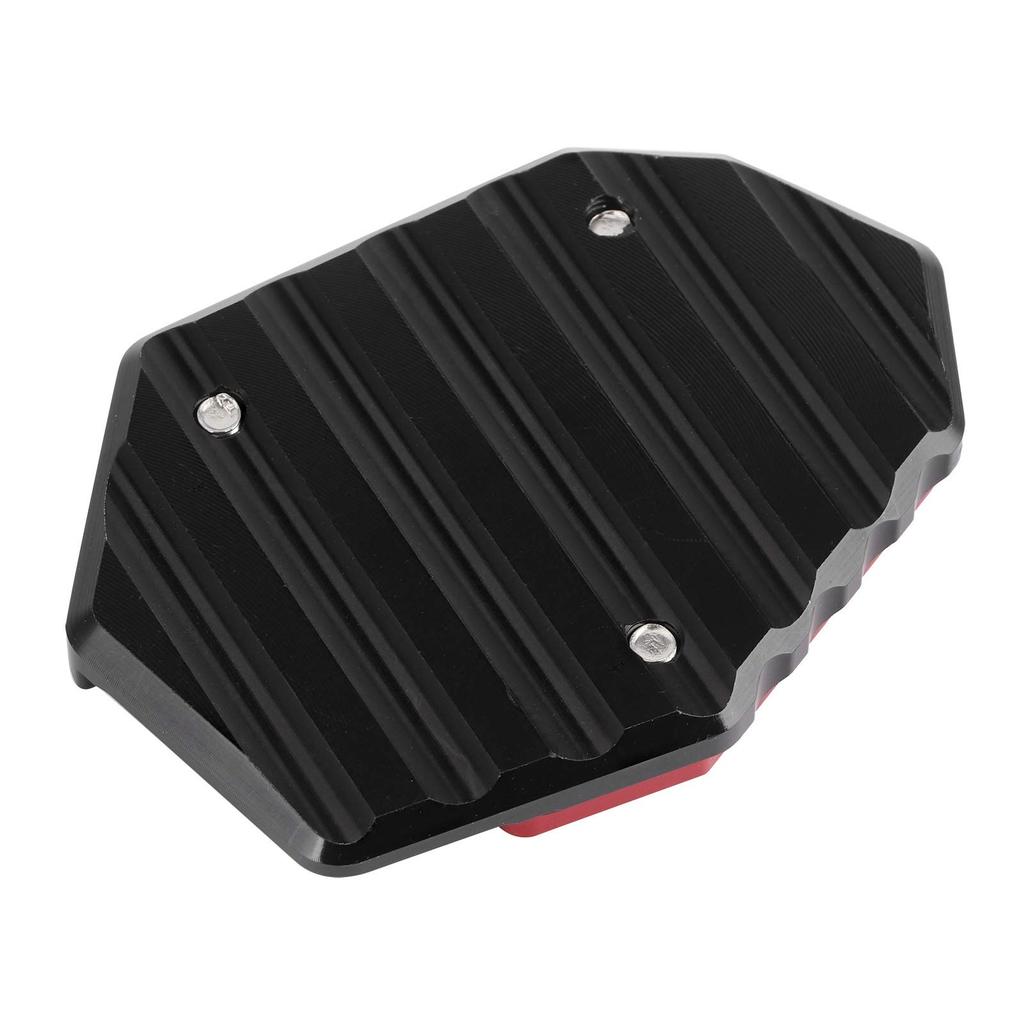 Motorcycle Kickstand Pad, Akozon Multicolor Anti-Slip CNC Aluminum Alloy Side Stand Plate Pad Fit