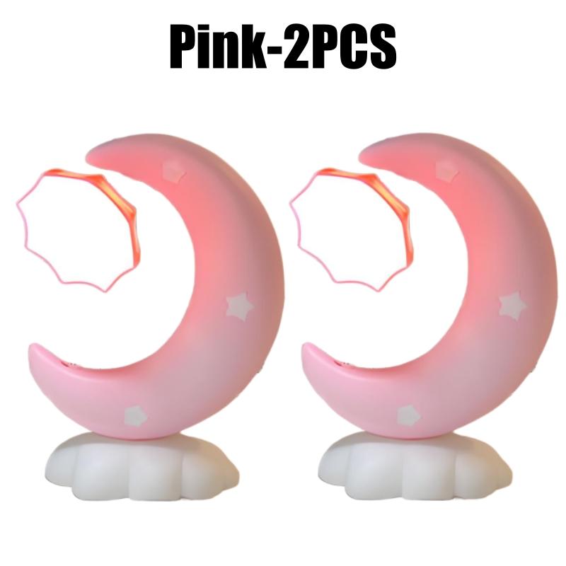 Niedliches LED Mond Nachtlicht USB Wiederaufladbare Nachttischlampe für Schlafzimmer Schreibtisch Dekolampe Kinder Weihnachtsgeschenk