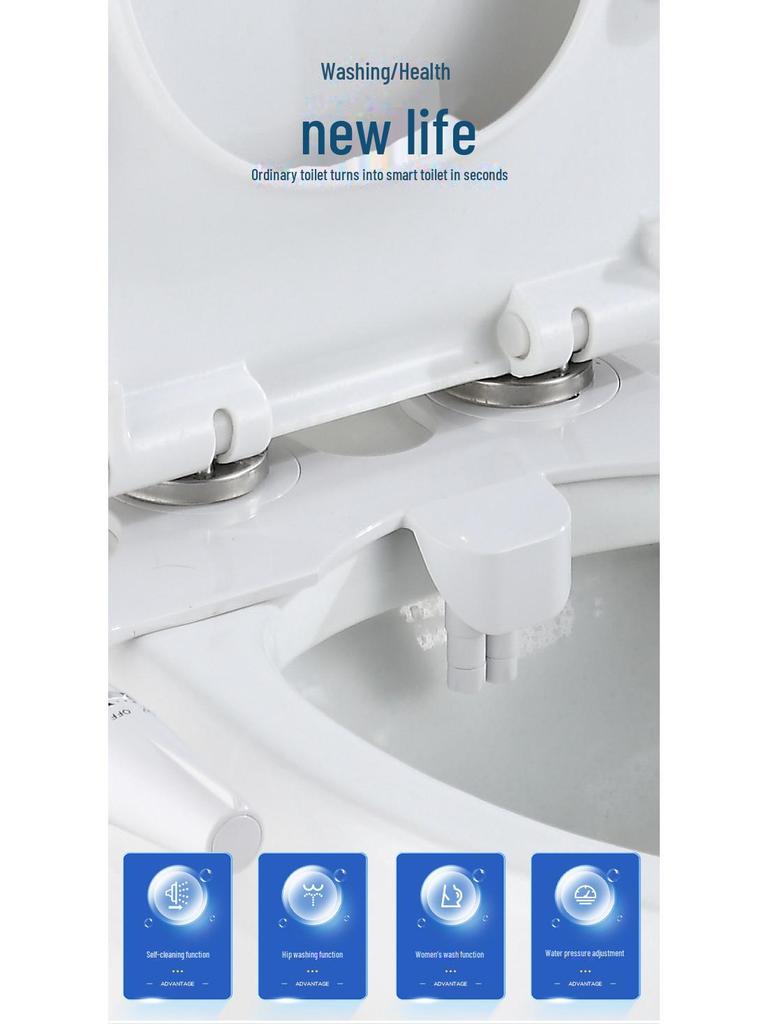Dual Nozzle Smart Bidet Seat - Non-Electric, Cross-Border Toilet Cleaner