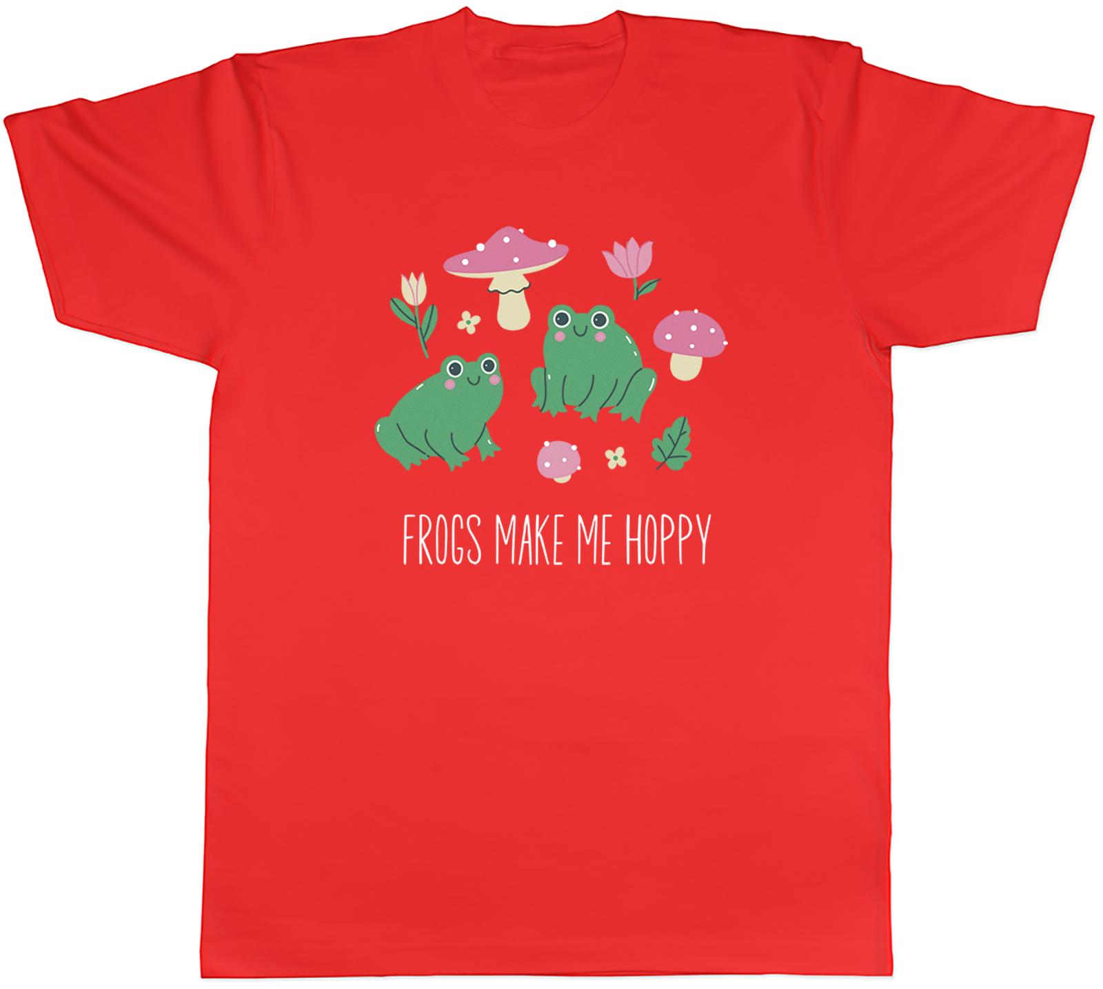 Frogs Make Me Happy Croak Toad Amphibian Lover Unisexs TShirt Tee Gift Top S