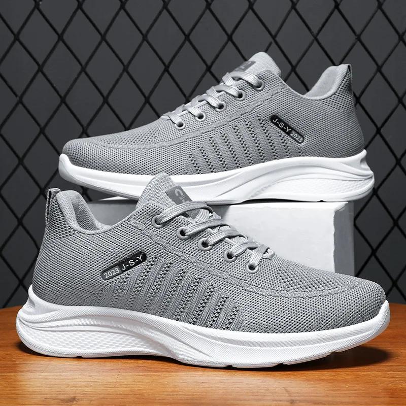 Shoes Men's Autumn New Mesh Breathable Single Shoes Soft-soled Casual Wear Resistant Mesh Shoes