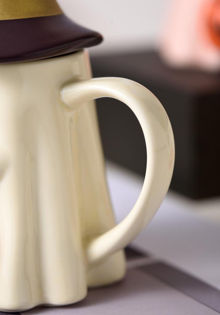 Handshake Pumpkin Elf Cup Halloween Creative Cartoon Ceramic Cup Cute Water Cup Large Capacity Ghost Mug