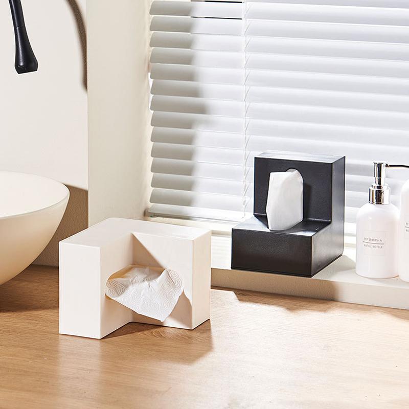1PC Paper Holder High-value Tissue Creative Box Simple Creative Modern L-shaped Nordic Japanese Instagram 13.5x8x5cm