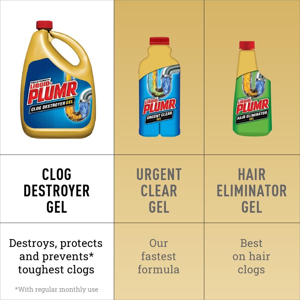 Pro Strength Drain Clog Remover Gel PipeGuard 3 In 1 Clog Eliminator Septic Safe Hair Grease Soap Scum Cleaner Kitchen Sink