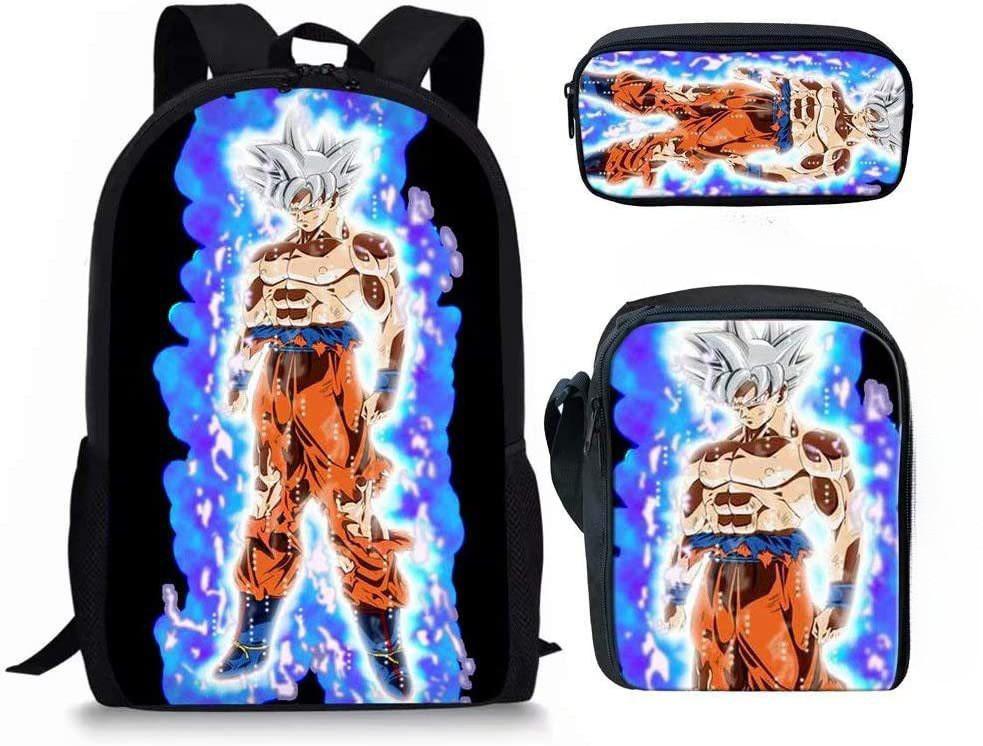 Dragon Ball Z Backpack Set With Waterproof Oxford Cloth For School Kids