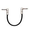 30cm Guitar Effects Cable Pedal Patch Cord Right Angle Metal Head Electric Guitar Wire Durable Guitar Accessories