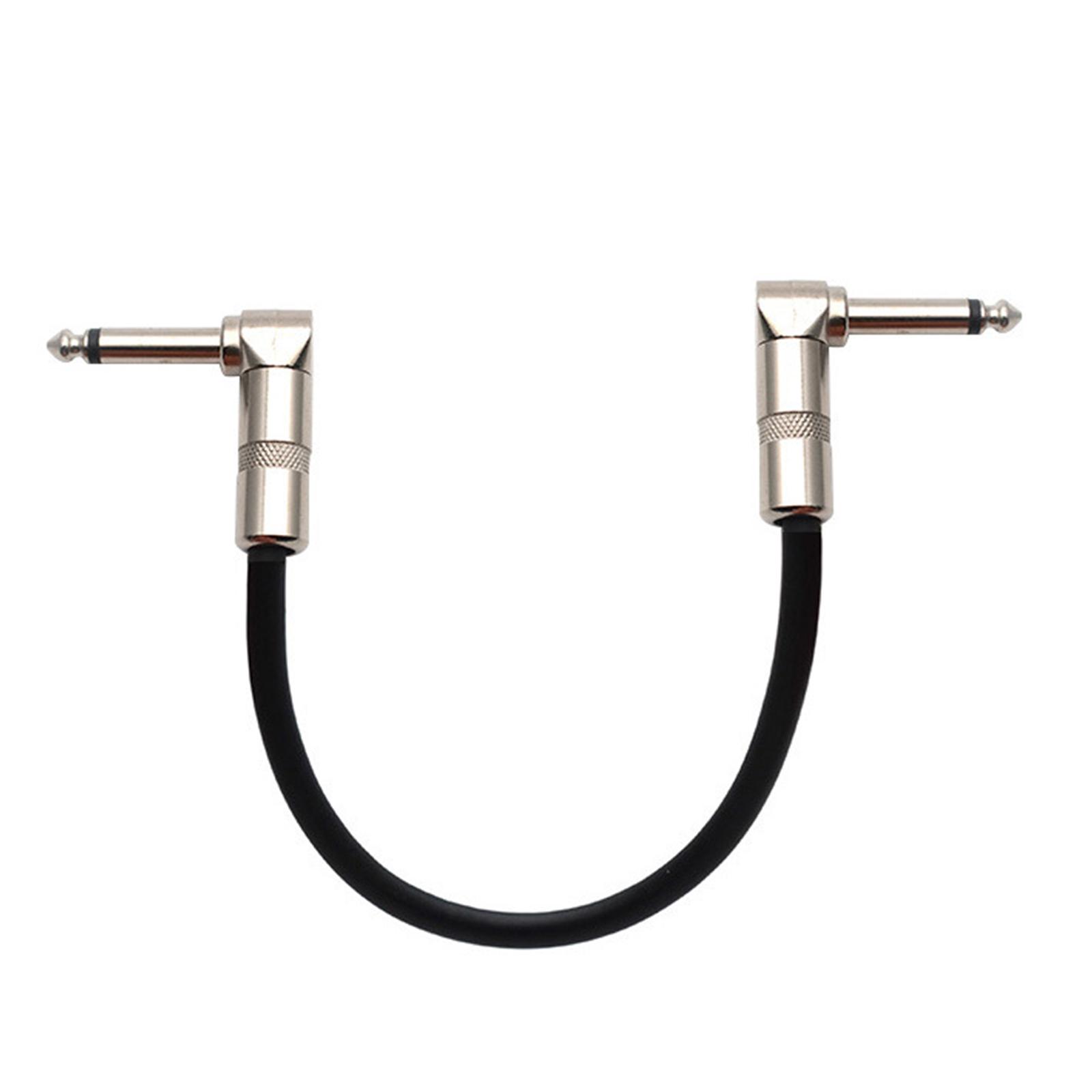 30см Гитарный Кабель Эффектов Педальный Patch Cord Прямой Угол Металлическая Головка Провод для Электрогитары Прочный Гитарный Аксессуар United States