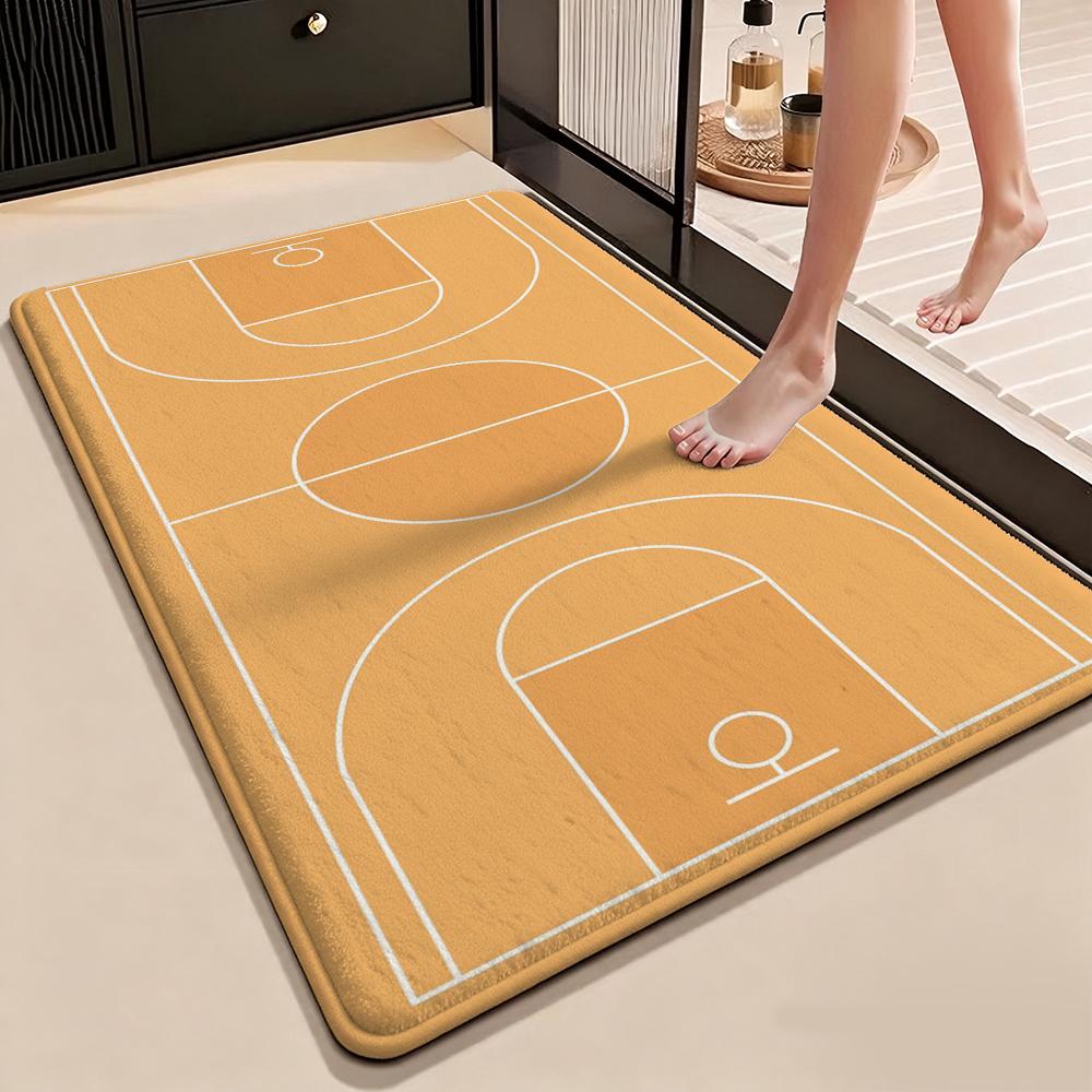 Basketball Court Rectangular Rug Allseason Carpet For Gaming Room Study Living Room Home Party Decor Christmas Gift