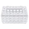 Artificial Crystal Tissue Box Rectangular Decorative Household Tissue Holder for Living Room