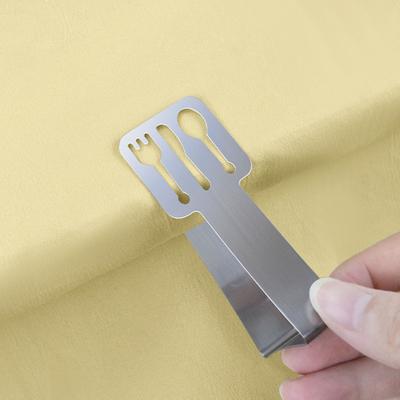Morsetto per tovaglia in acciaio inossidabile Fissaggio durevole e sicuro Morsetto per tovaglia antiruggine per tavoli da pranzo domestici