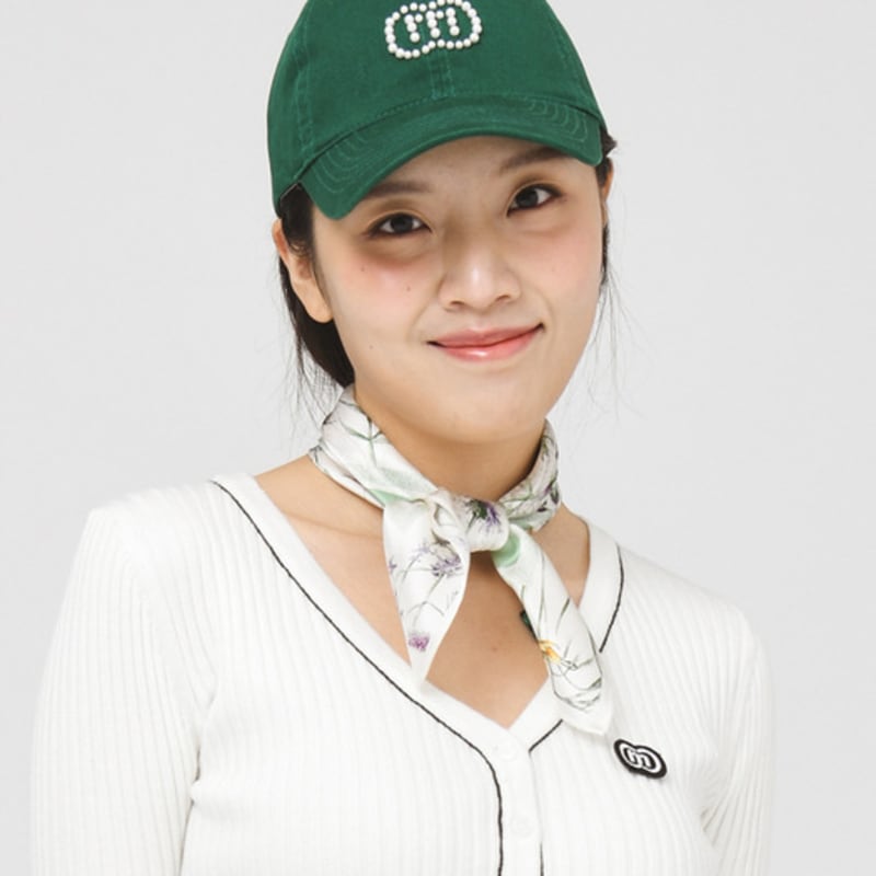 DOYOUKNOWMC ALL SEASON Green Square Garden Flower Petite Scarf