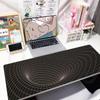 XXL 3D Vortex Wireframe Mouse Pad Geometric Tunnel Grid Abstract Art Deskmat Non-Slip Rubber Keyboard Mat Gaming Table Mousepad