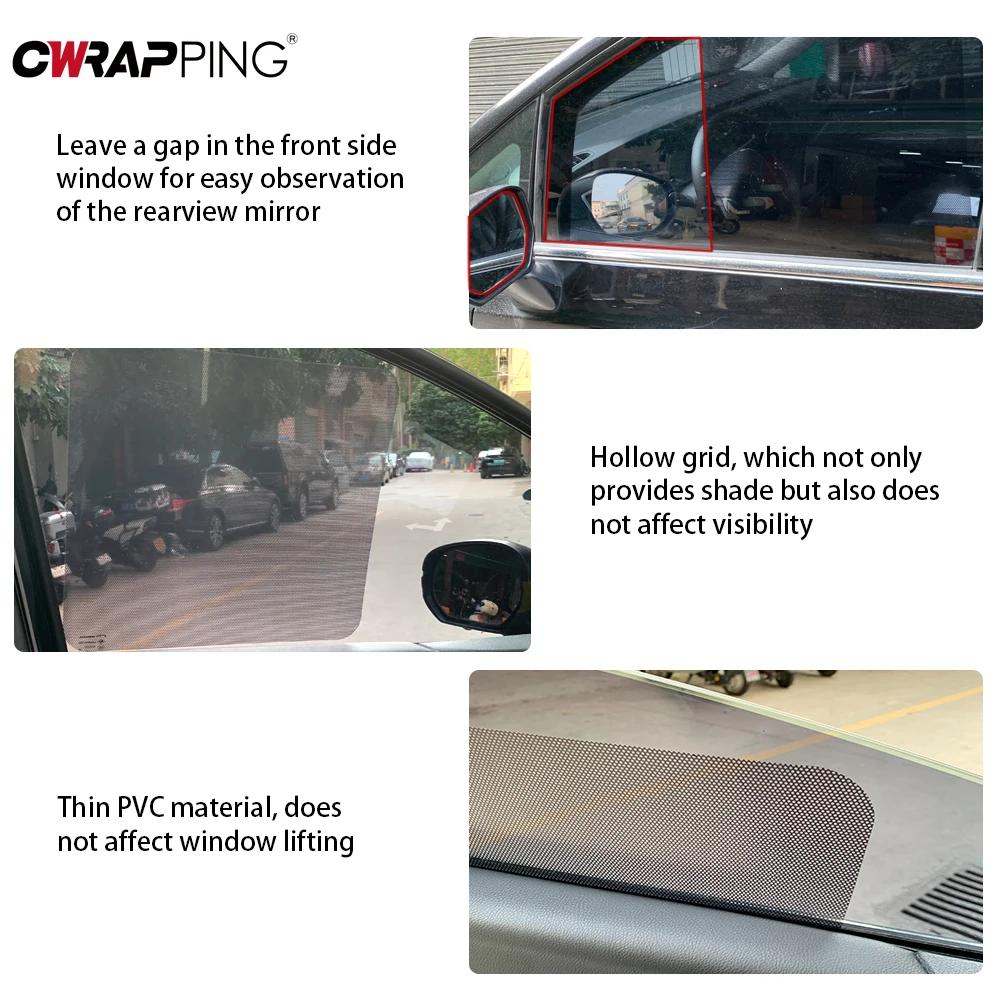 Car Window Sunshade Electrostatic Dotted Self-adhesive Summer UV Blocker Keeps Cool Reduces Glare Summe for Car Accessories