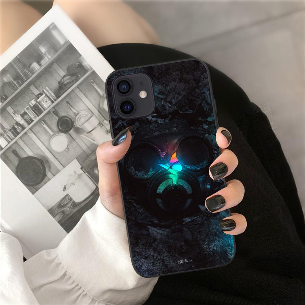 Aplicable a iPhone 16 Funda para teléfono móvil Funda blanda XR Nueva funda para teléfono móvil con calavera Funda para teléfono con calavera
