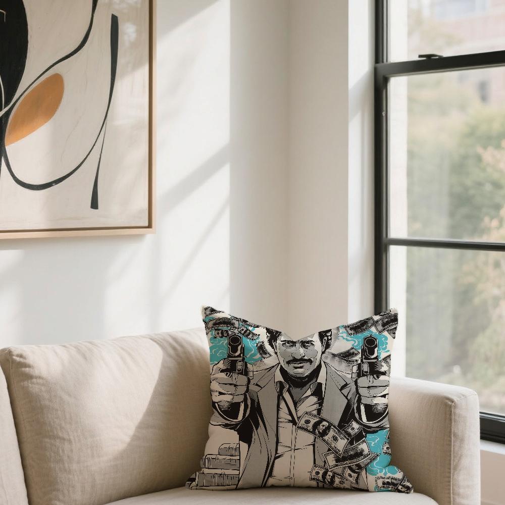 

наволочка Для Дивана E-Escobar Автомобиля P-Pablo Офиса Кафе Мягкая И Удобная Двусторонняя Печать Наволочка 30cmx30cm