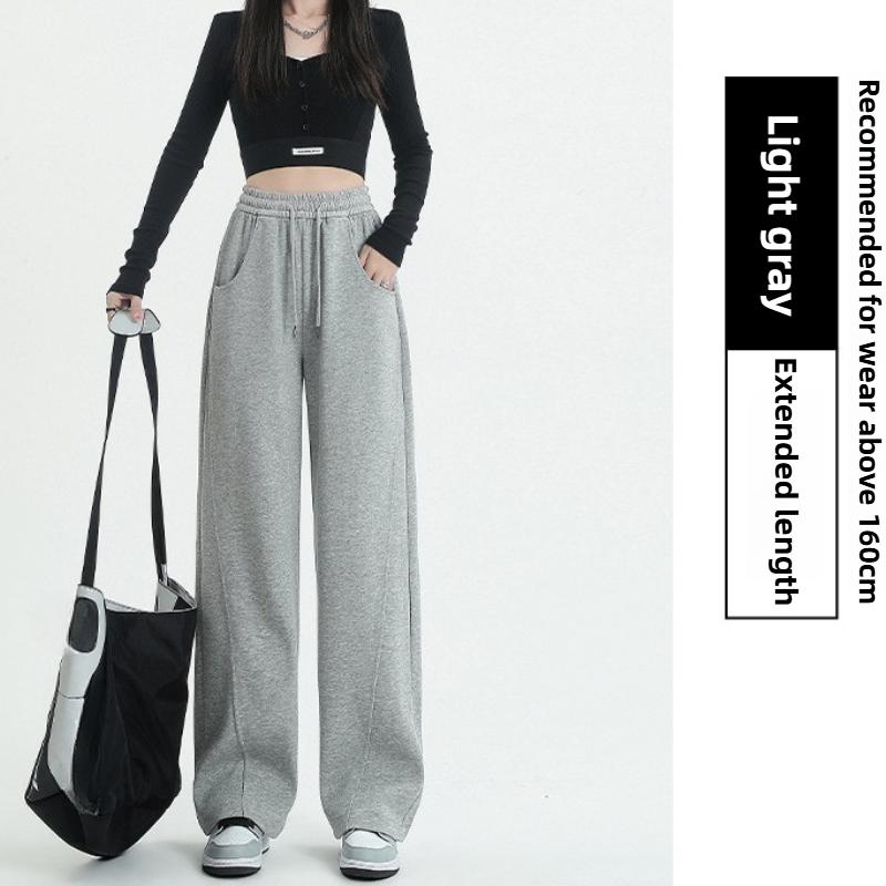 GMXIA Moda feminina casual cor sólida estampa cintura alta calças e capris