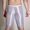 See Through Men Underwear Sheer Shiny Shorts Trunks Swim