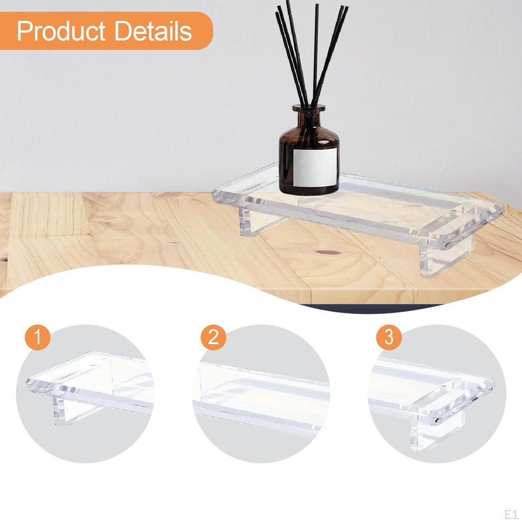 Acryl Badezimmer Thekenablage Displayständer Hochleistungsfähiger Arbeitsplatten-Aufbewahrungshalter