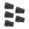 5 Stück Krückenkappen Schwerlast Gummi Verdicken Gehstock Krücke Ersatzkappen 22mm/8.7in Schwarz