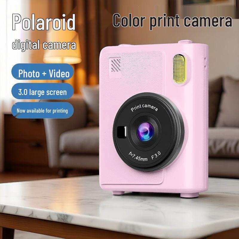 Z900 High Pixel Digital Instant Camera for Girls: Photo, Print, and Video Capabilities - Perfect Children's Toy Gift.