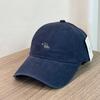 Pure cotton simple embroidery cap New women's wide-brimmed sunshade baseball cap Soft top temperament versatile simple casual hat