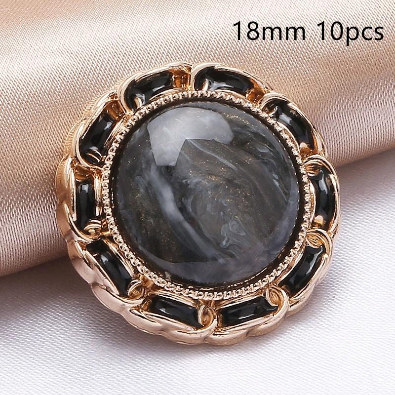 10Pcs 18/20/25Mm Flower Pearl Rhinestones Plastic Shank Buttons For Women Garment Jacket Sweater Handmade Sewing Accessories