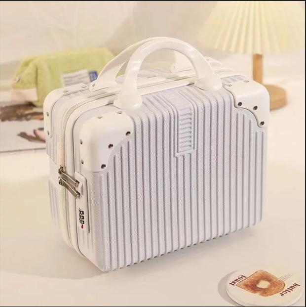 Women's Portable Makeup Tote with Lockable Storage and Carry-On Luggage Option