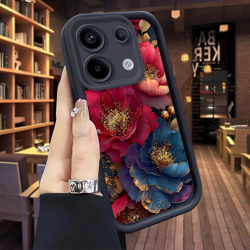 Custodia Floreale in TPU per Redmi Note 14 Pro Plus Note13 12 11 10 Note 13 Pro+ 12S 11S 10S 10Pro 9 8 Cover Morbida in Silicone Antiurto