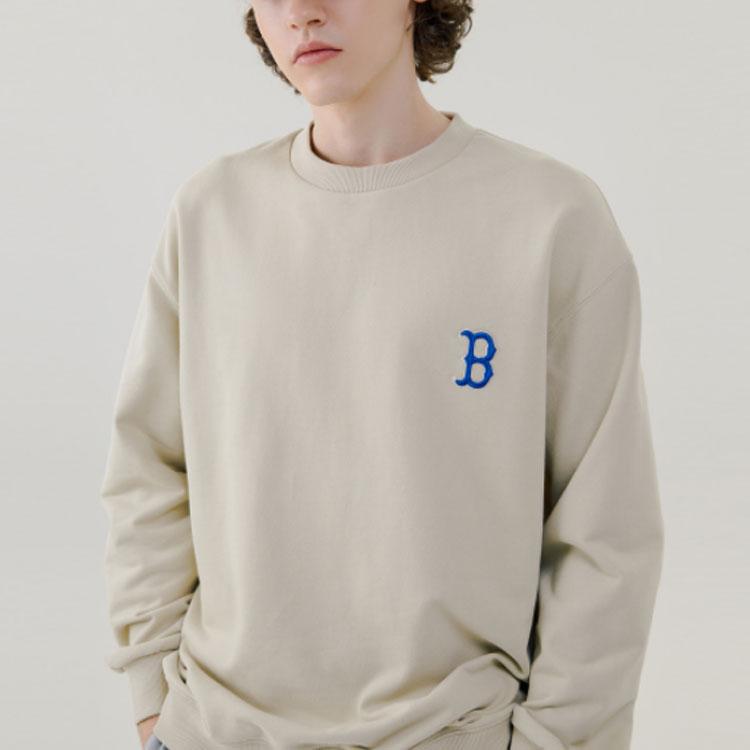 New Disney X MLB Sweatshirts Unisex Beige 31MTK2011-43B