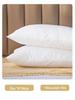 Pure Color Pillow - White Medium-Low Support Pillow for Dorms & Couples