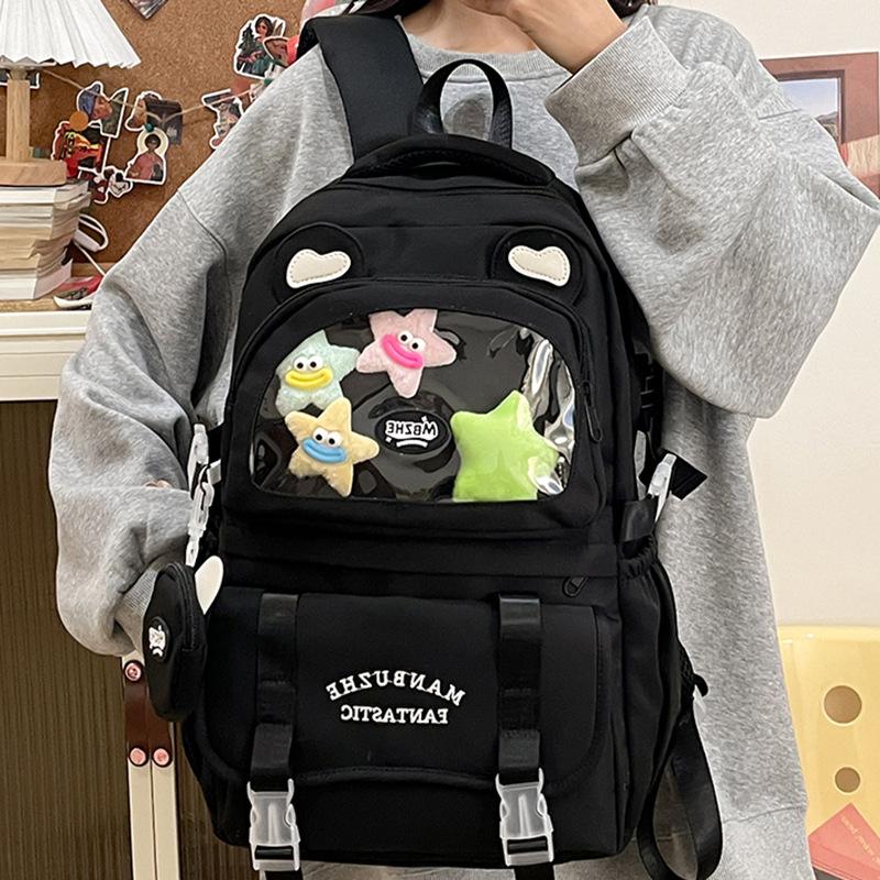 School Bag Children, Primary School Students, Girls, Junior High School Students, High Value Letter Pain Bag, Backpack,