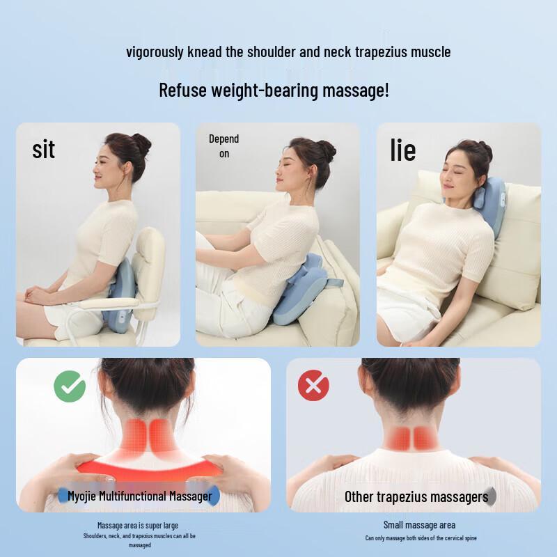 MIAOJIE M8 Lumbar and Neck Massager Cushion CN Plug (adapter Included)