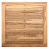 Garden Table Brown Solid Teak Wood