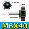 Adjustable Plum Blossom Plastic Head Star Handle Screw Bolt