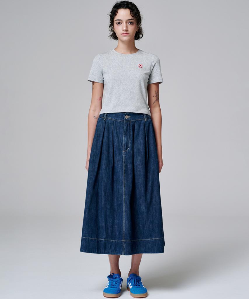 MALOUPE 5210 Crop Signature T-Shirt (Gray)